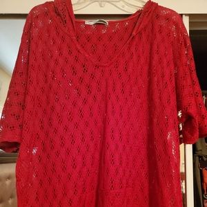 Maurices XXL red pullover hooded top
